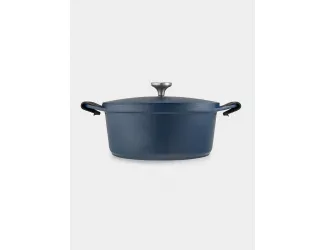 Кастрюля 28 см 6.3 л с крышкой с покрытием синяя Maxwell & Williams Agile