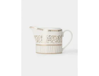 Молочник, 250 мл, фарфор N, белый, с золотистым орнаментом, Golden