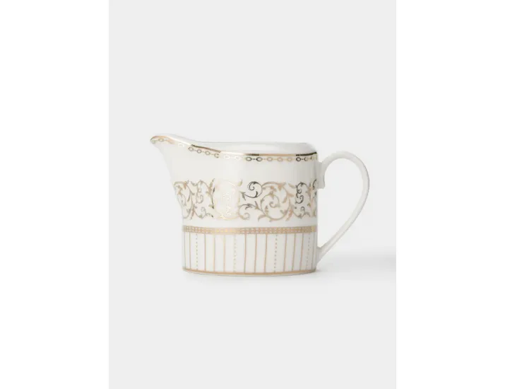 Молочник 250 мл белый с золотистым орнаментом Pozzi Milano Golden