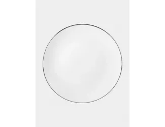 Тарелка закусочная 23 см белая с серебристым кантом Maxwell & Williams White Platinum