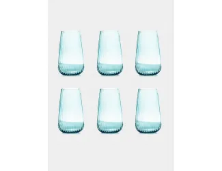 Набор стаканов для воды, 6 пр, 570 мл, Opium, голубые