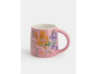 Кружка, 370 мл, розовая, Garland