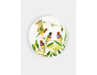 Тарелка десертная, 20 см, фарфор F, белая, Зяблик, Lyric