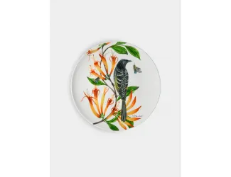 Тарелка десертная, 20 см, фарфор F, белая, Бородавчатый медосос, Lyric