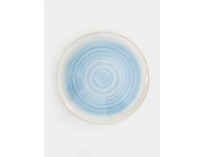 Тарелка обеденная 27 см голубая Спираль Home & Style Azurro