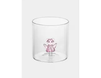 Стакан, 250 мл, стекло Б, Медвежонок Тедди, розовый, Monterey