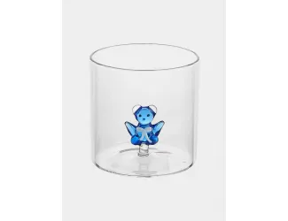 Стакан, 250 мл, стекло Б, Медвежонок Тедди, голубой, Monterey