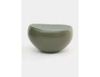 Салатник, 12 см, 0.4 л, зелёный, Organica