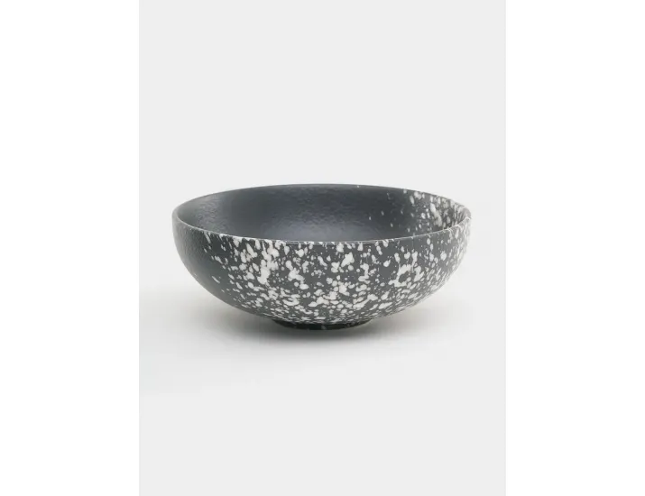 Салатник 15,5х6 см 500 мл черный в белую крапинку Maxwell & Williams Caviar Galaxy