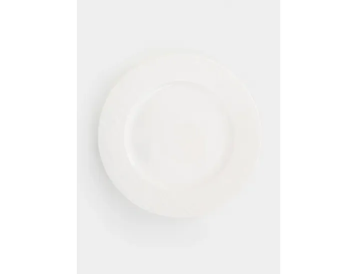 Тарелка закусочная 20,5 см белая Мятый эффект Home & Style Rock