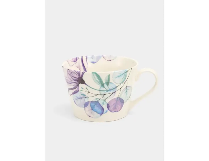 Кружка 480 мл белая Азалия фиолетовая Anna Lafarg Magic flowers