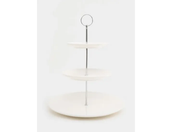 Ваза трёхъярусная белая Maxwell & Williams Diamonds