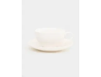 Чашка с блюдцем, 250 мл, Белая коллекция