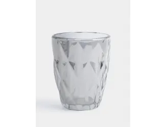 Стакан, 10 см, 270 мл, стекло серый, Diamond color