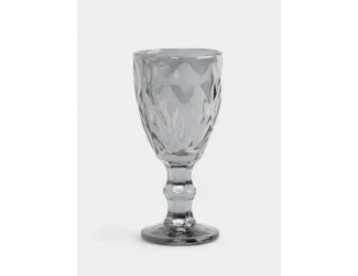 Рюмка, 50 мл, стекло, серая, Diamond color