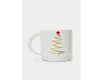 Кружка 340 мл молочно-золотистая Ель со звездой Anna Lafarg New year