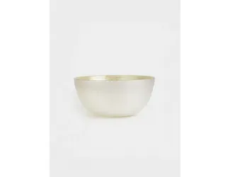 Салатник, 15х8 см, 440 мл, стекло, молочный/шампань, Marbella