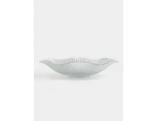 Ваза для фруктов, 32х7 см, стекло Р, серебристая, Avila