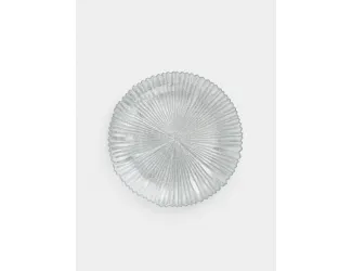 Тарелка закусочная, 21 см, стекло Р, серебристая, Avila