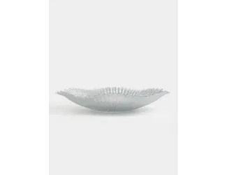 Ваза для фруктов, 40х8 см, стекло Р, серебристая, Avila