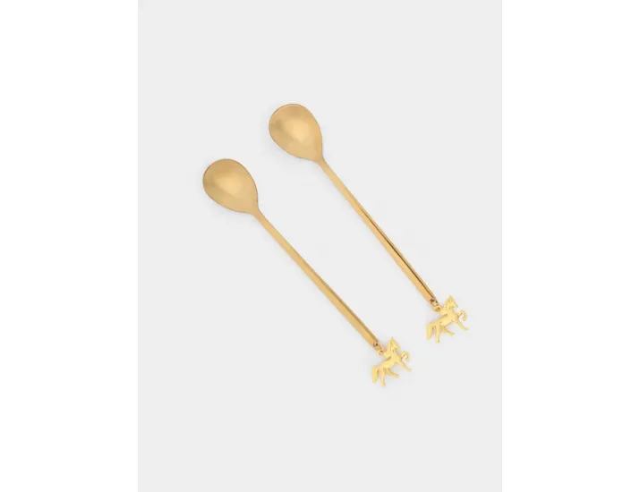 Ложка десертная 15 см 2 шт шампань Лошадь Anna Lafarg Horse