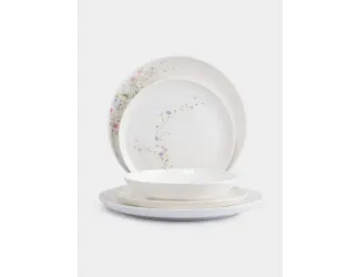 Сервиз обеденный, 6 перс, 18 пр, фарфор F, белый, Цветы, Gentle garden