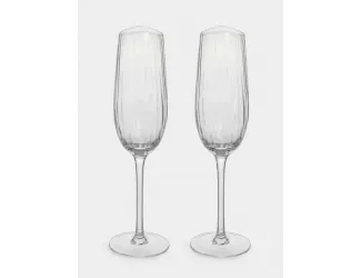Бокал для шампанского, 270 мл, 2 шт, кристальное стекло, Violin