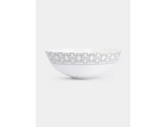 Салатник, 18х6 см, 900 мл, фарфор F, белый, Орнамент, Greco