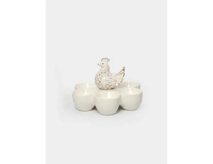 Блюдо пасхальное 14х13 см 6 отделений молочное Anna Lafarg Easter