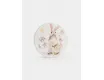 Подставка под кружку 11 см круглая белая Кролик в цветах Anna Lafarg Flower Rabbit