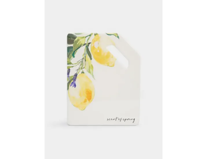 Подставка под горячее 24x18 см с ручкой белая Лимон на ветке Anna Lafarg Palermo