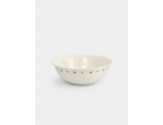 Салатник, 22х8 см, 1,9 л, фарфор N, белый, Цветы, Meadow