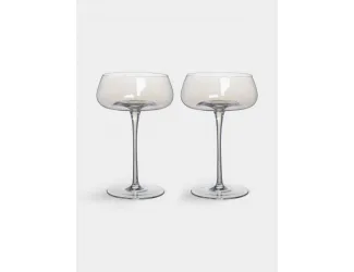 Бокал-креманка для шампанского, 270 мл, 2 шт, кристальное стекло, перламутр, Opera polar