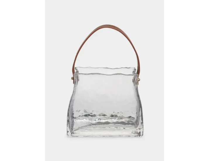 Ваза для цветов 15 см декоративная с ручкой Anna Lafarg Сумка