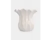 Ваза для цветов 23 см молочная Волнистый край Anna Lafarg Zephyr