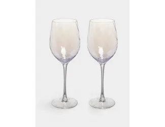 Бокал для вина, 330 мл, 2 шт, стекло, сиреневый, Romance