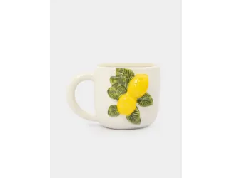 Кружка, 450 мл, фарфор P, молочная, Лимоны, Limoncello