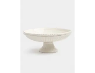 Блюдо на ножке, 17х9 см, керамика D, белое, Tulip