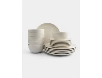 Сервиз обеденный 6 персон 18 предметов молочный в крапинку Anna Lafarg Viveiro