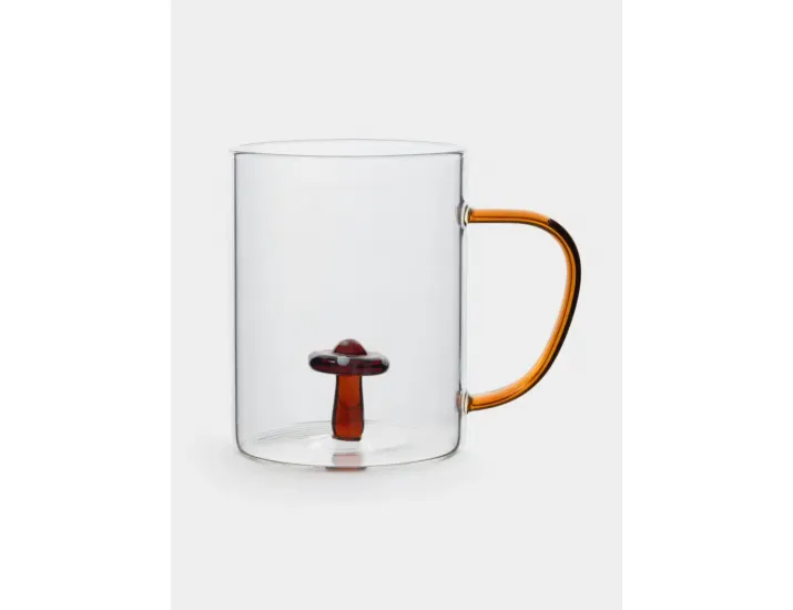 Кружка 400 мл коричневая ручка Гриб Anna Lafarg Autumn forest