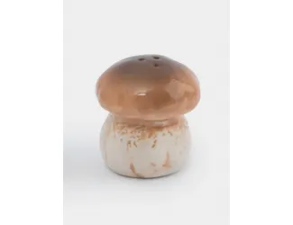 Емкость для соли или перца, 7 см, керамика, молочно-коричневая, Гриб, Autumn forest