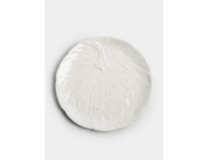 Блюдо 22 см белое в крапинку Тыква Anna Lafarg Light pumpkin