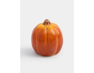 Емкость для соли или перца, 7 см, керамика, оранжевая, Тыква, Bright pumpkin