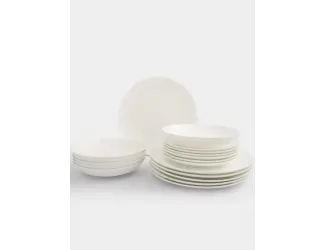 Сервиз обеденный 6 персон 18 предметов белый Anna Lafarg Excellence