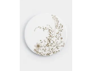 Подставка под кружку 11 см круглая белая Осенние цветы Anna Lafarg Florance