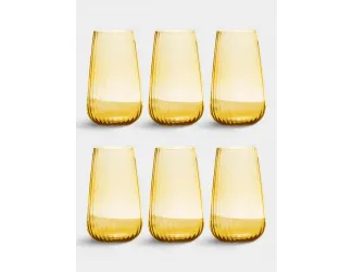 Набор стаканов для воды, 6 пр, 570 мл, Opium, янтарные