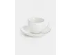 Пара кофейная 1 персона 2 предмета 90 мл белая с серебристым кантом Maxwell & Williams White Platinum
