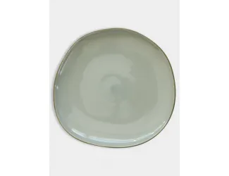Тарелка обеденная, 27 см, зелёная, Organica