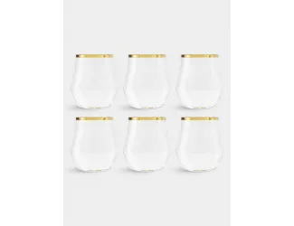 Набор стаканов для виски, 6 пр, 375 мл, Сабина, золото