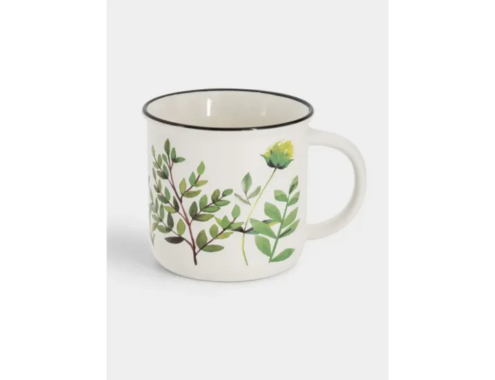 Кружка 400 мл белая Летний луг Anna Lafarg Herbarium